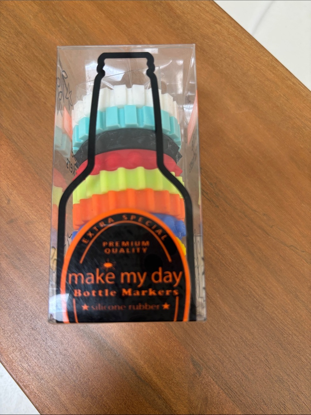 Silicone Bottle Markers - Multicolor Party Set